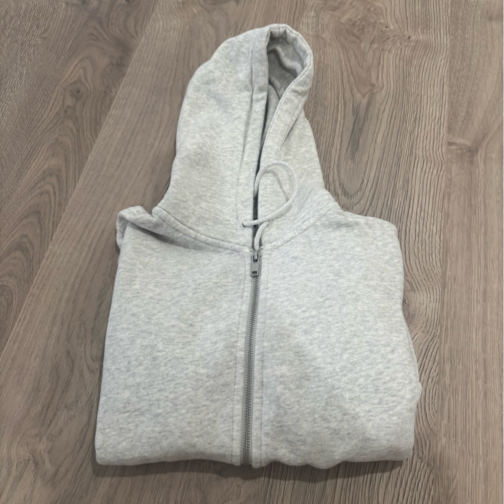 Brandy Melville grey zip up